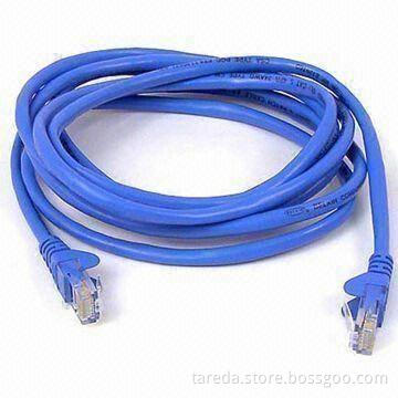 CAT 5e LAN Cable with Bare Solid/Stranded Copper Conductor and Color-coded PE Insulation